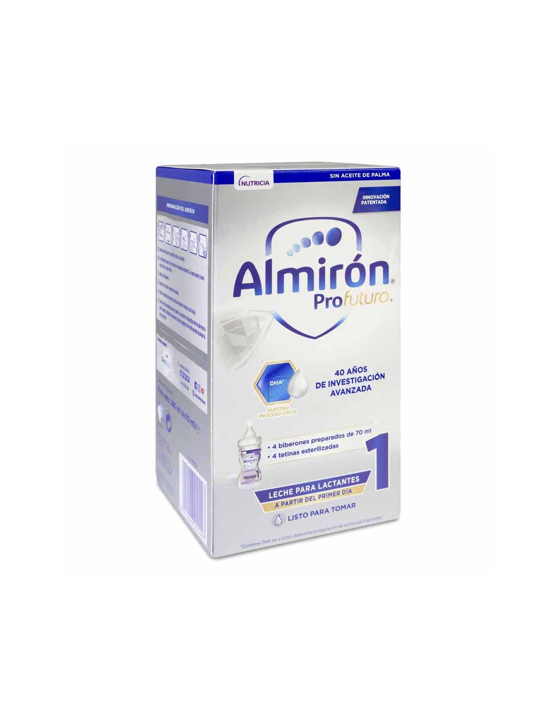 Almirón Profutura 1 Leche Lactantes 4 Biberones Preparados de 70